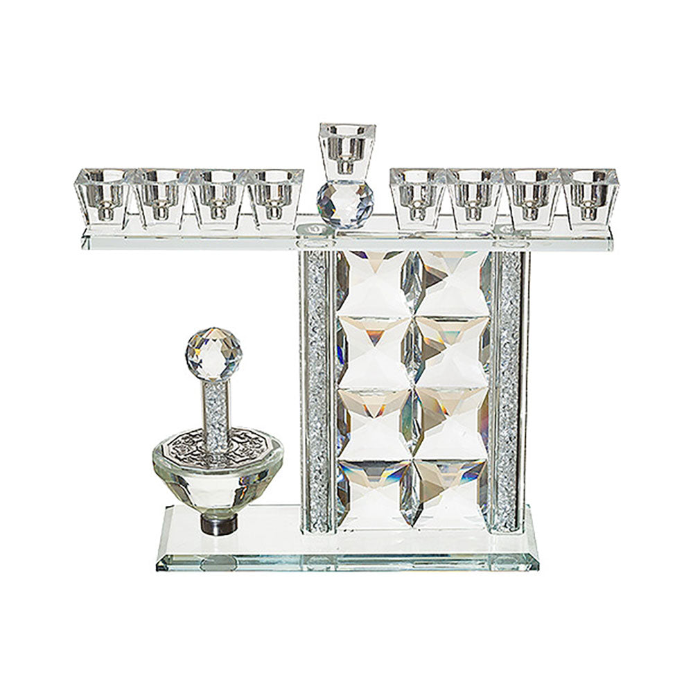ART Judaica Crystal Elegant Hanukkiah 20x27 cm