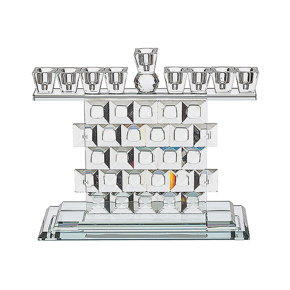 ART Judaica Crystal Elegant Hanukkiah 23.5x27 cm