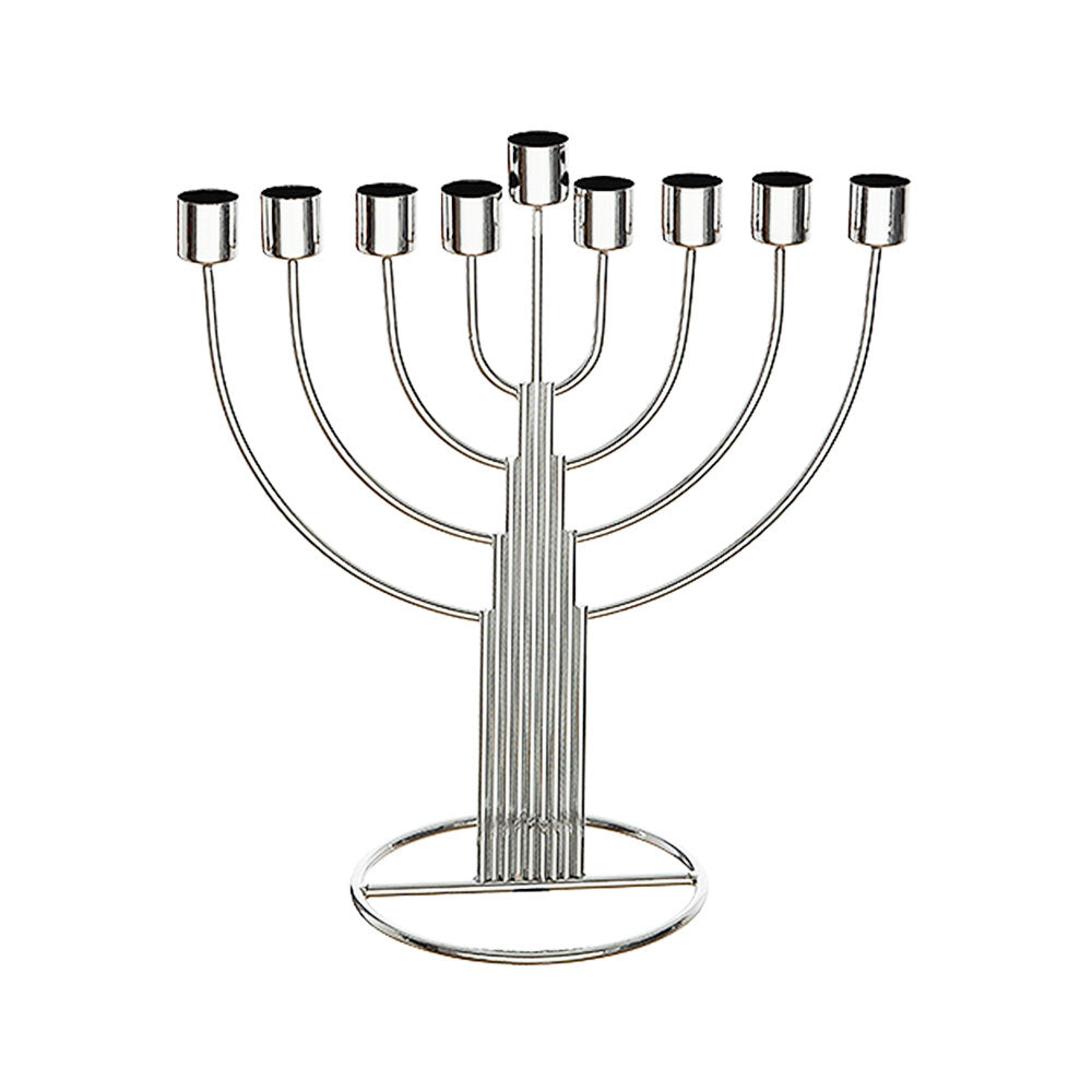ART Judaica Metal "String" Hanukiah Chabad 33 cm