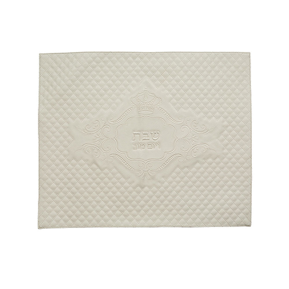 ART Judaica leather Like Challah Cover 55x45 cm with Embroidery