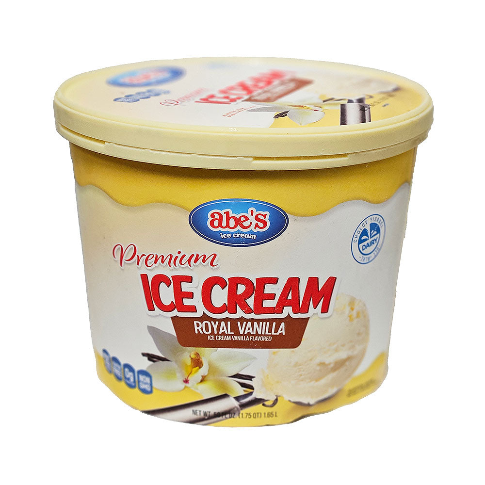 Abe's Prtemium Royal Vanilla Dairy Ice Cream 56 oz