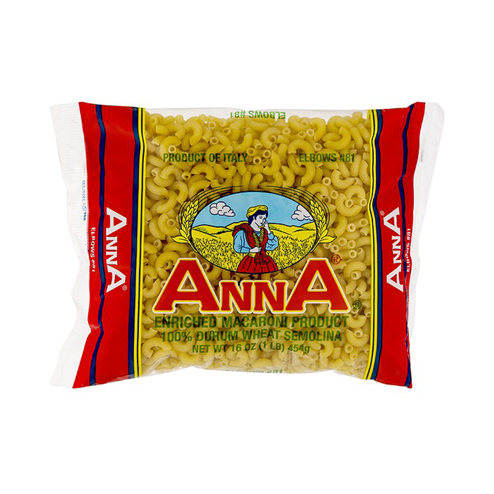 Anna Elbows Pasta No 81 16 oz