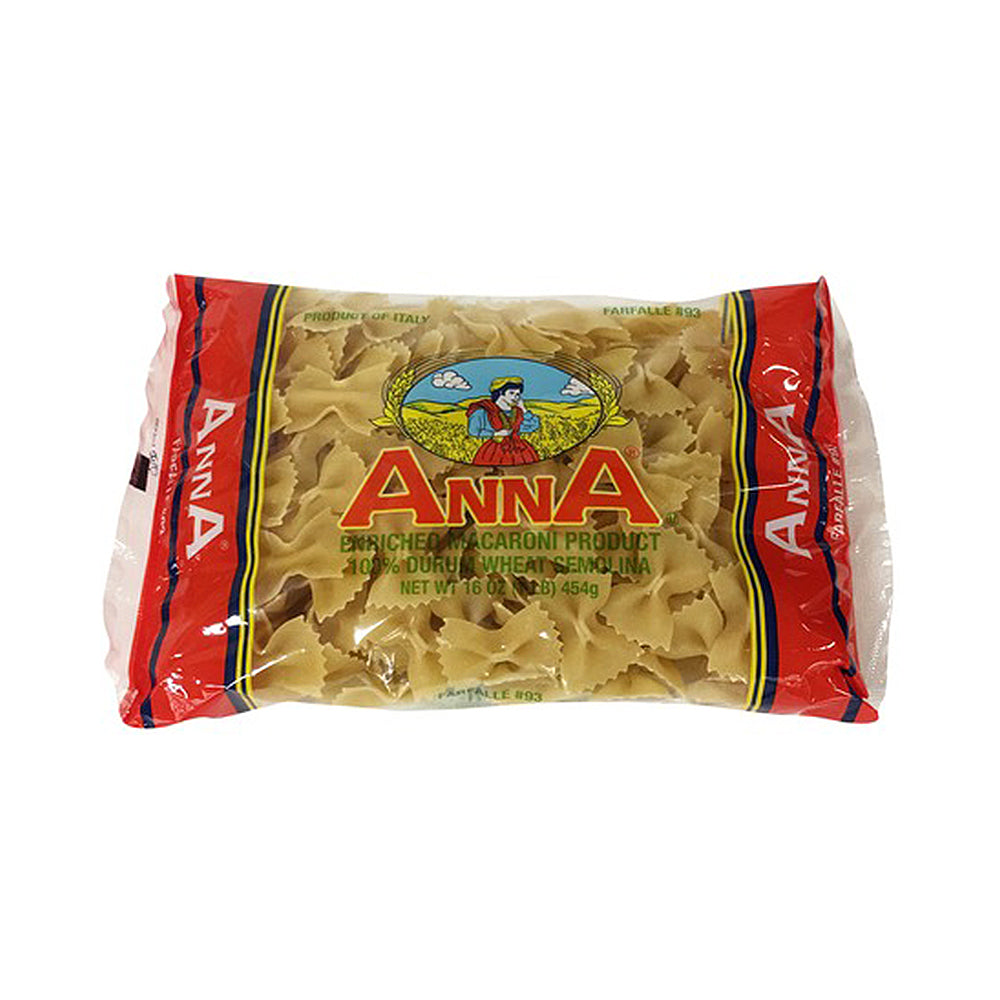 Anna Farfalle Pasta No 93 16 oz