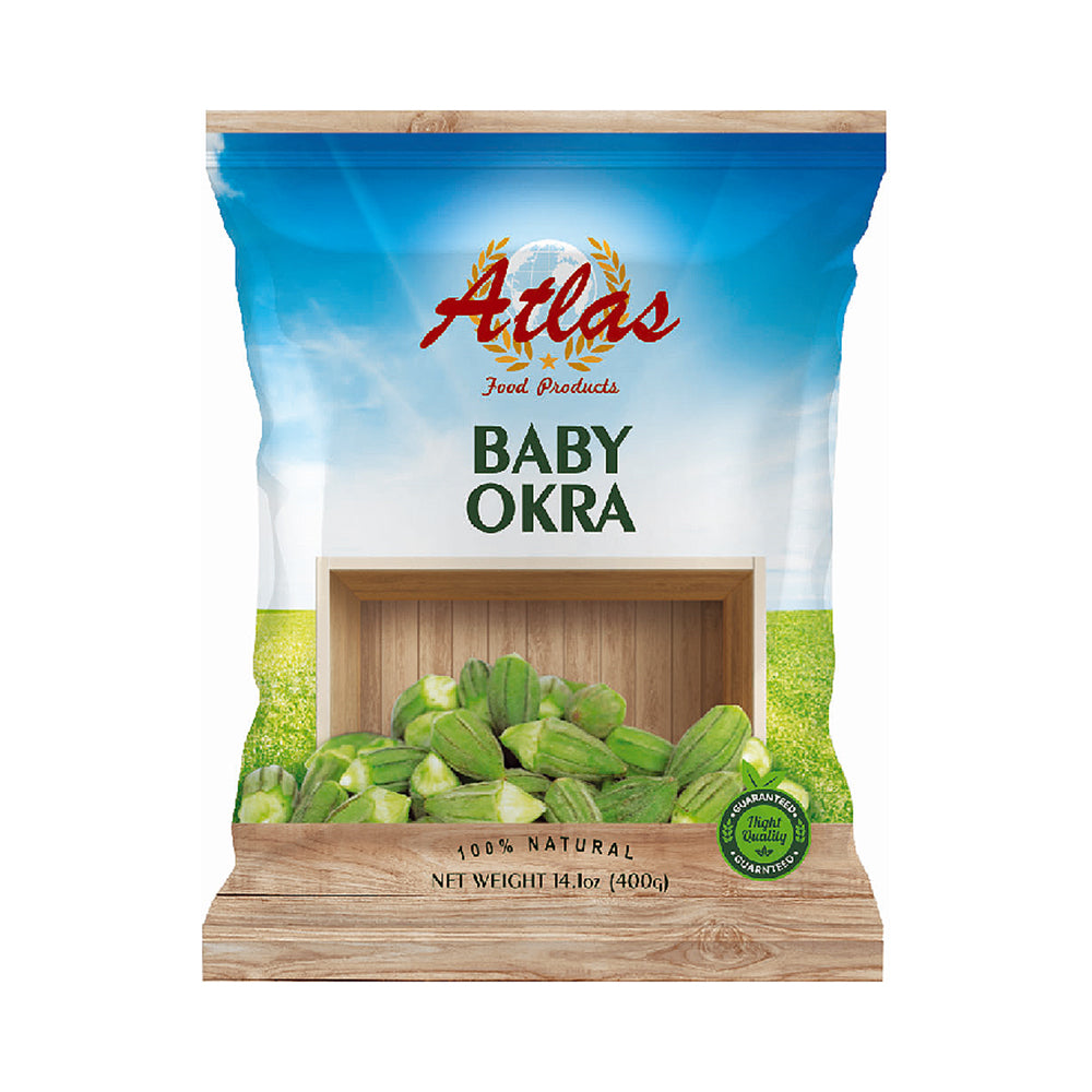 Atlas Food Products Baby Okra 14.1 oz
