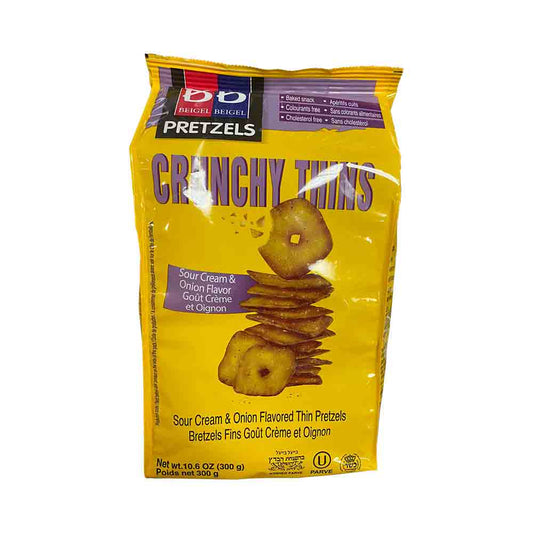 Beigel-Beigel Pretzels Crunchy Thins Sour Cream - Onion Flavor