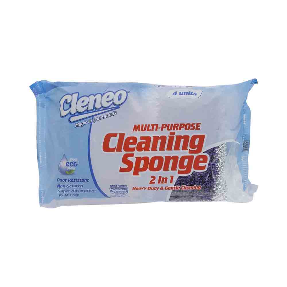 Cleneo 2 in 1 Magic Sponge 4ct