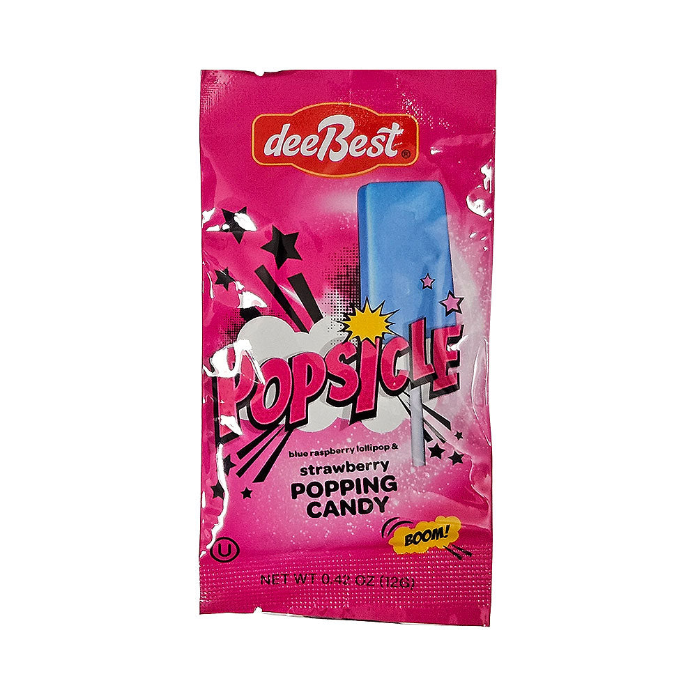 Dee Best Popsicle Strawberry Popping Candy 0.42 oz
