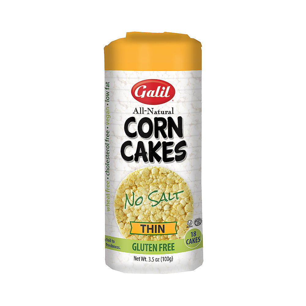Galil Thin Corn Cakes No Salt Gluten Free 3.5 oz