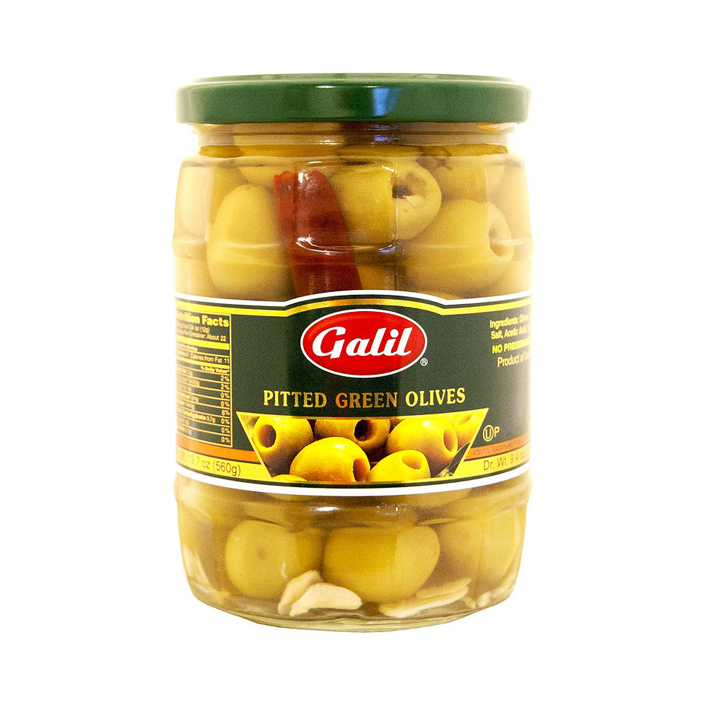 Galil Green Pitted olives 19.7 oz