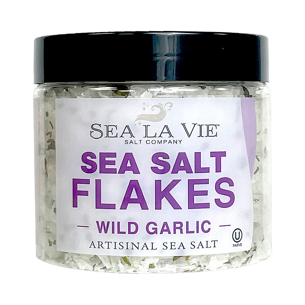Galil Sea La Vie Sea Salt Flakes Wild Garlic 3.5 oz