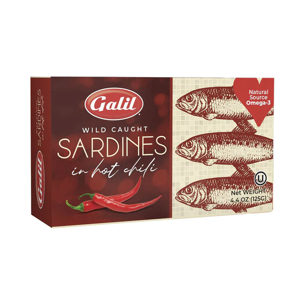 Galil Wild Caught Sardines in Hot Chili 4.4 oz