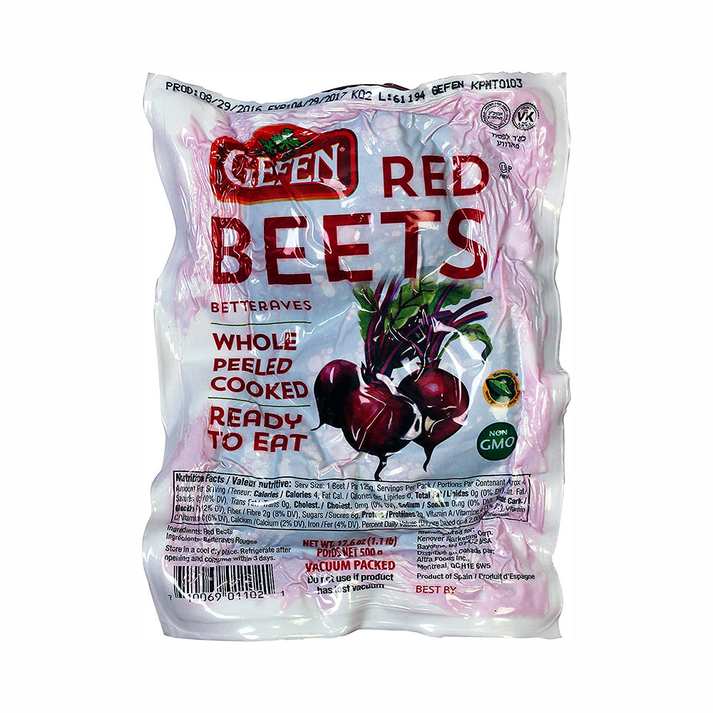 Gefen Whole Beets Peeled Cooked Ready To Eat 1.1 lb