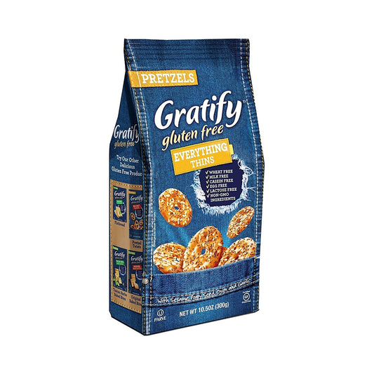 Gratify Gluten Free Everything Thins Pretzels 300 gr