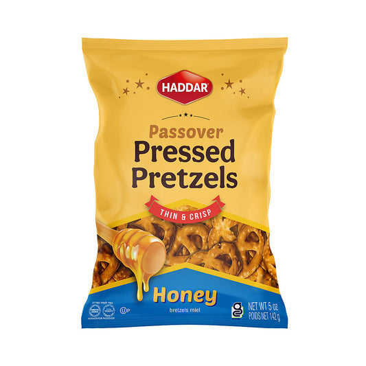 Haddar Gluten Free Pressed Honey Pretzels 5 oz