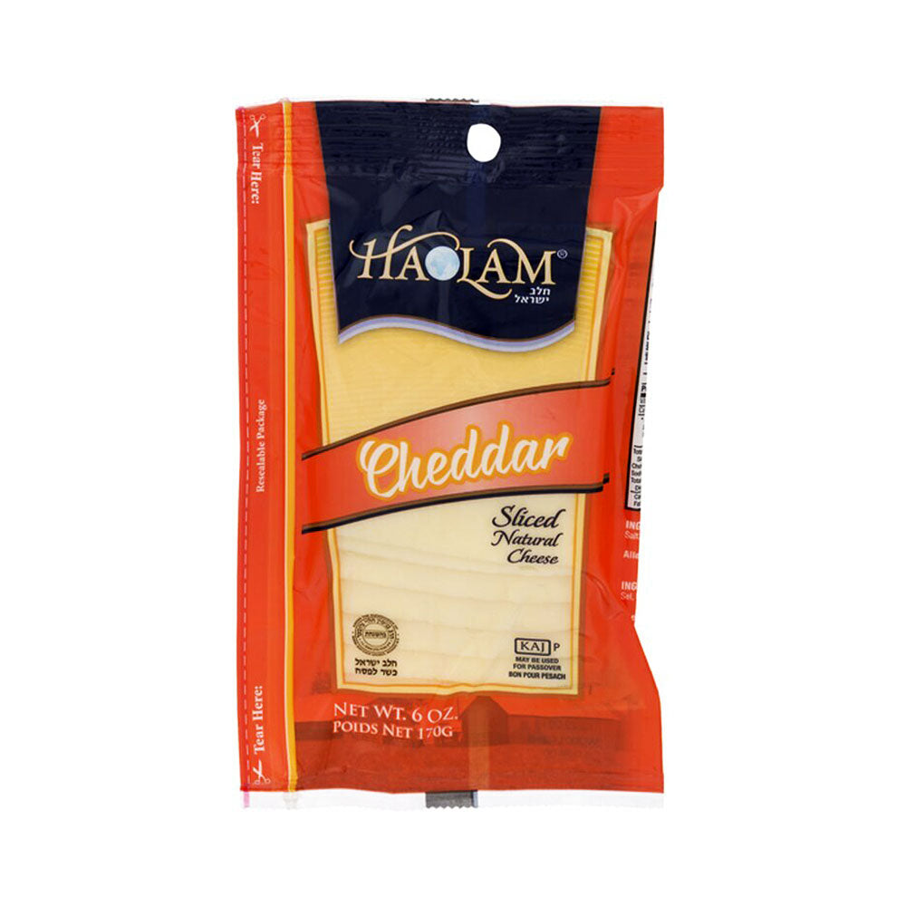 Haolam Sliced Natural Cheddar Cheese 6 oz