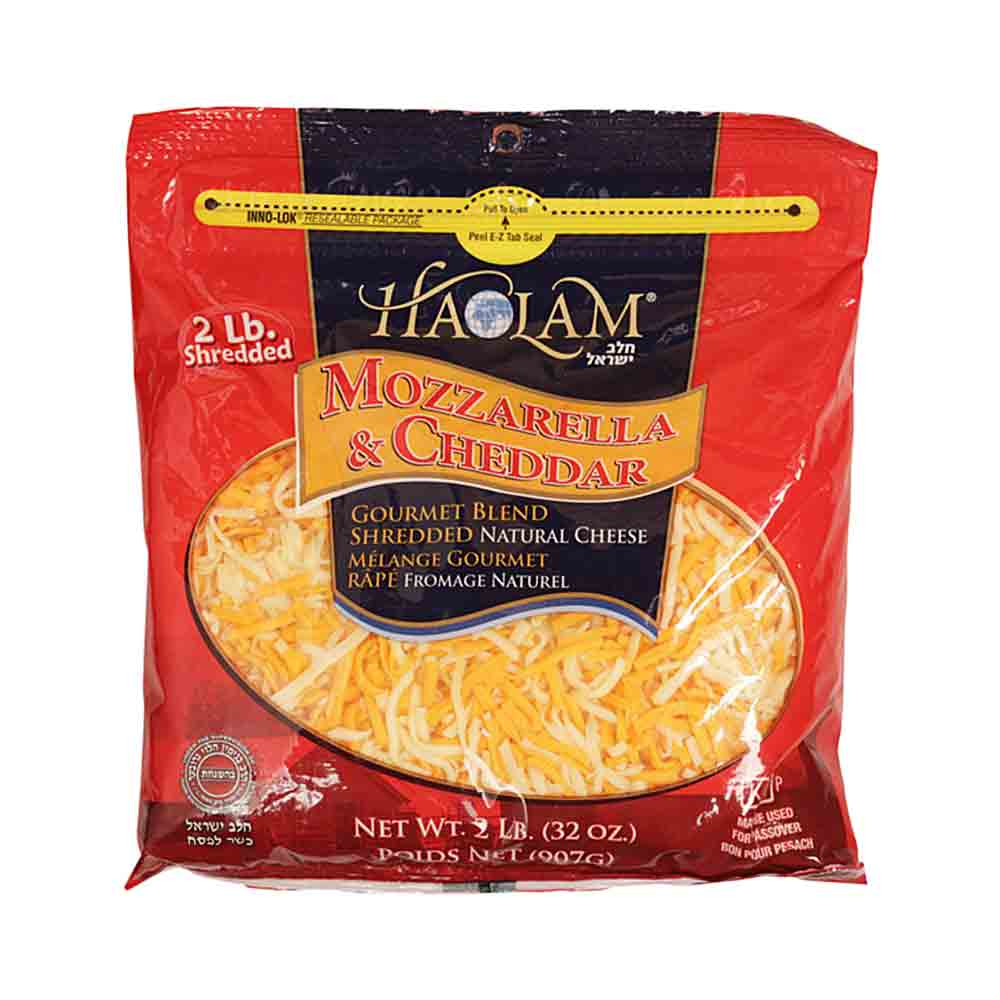 Haolam Shredded Mozzarella & Cheddar 2 lb