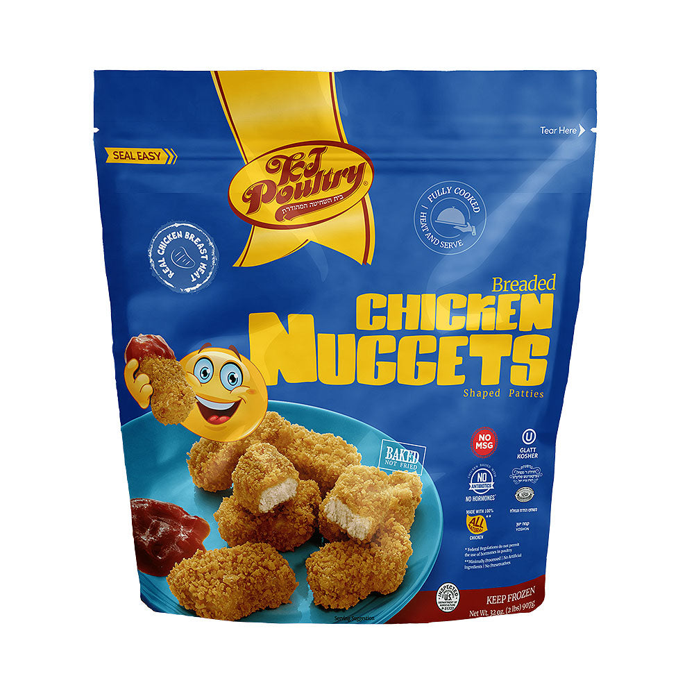 KJ Poultry Breaded Baked Chicken Nuggets 2 lb