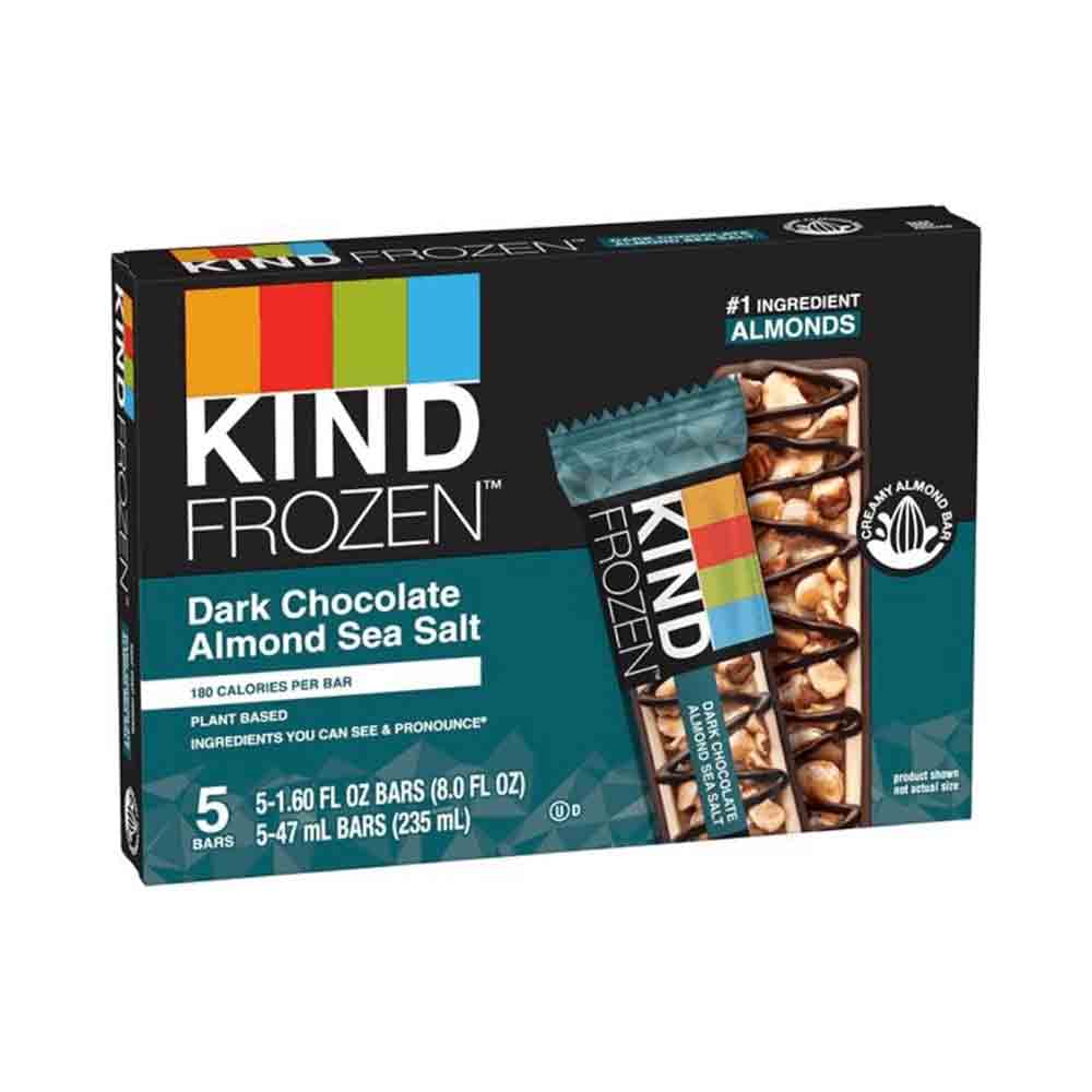 Kind Frozen 5 Dark Chocolate Almond Sea Salt Bars 8 oz