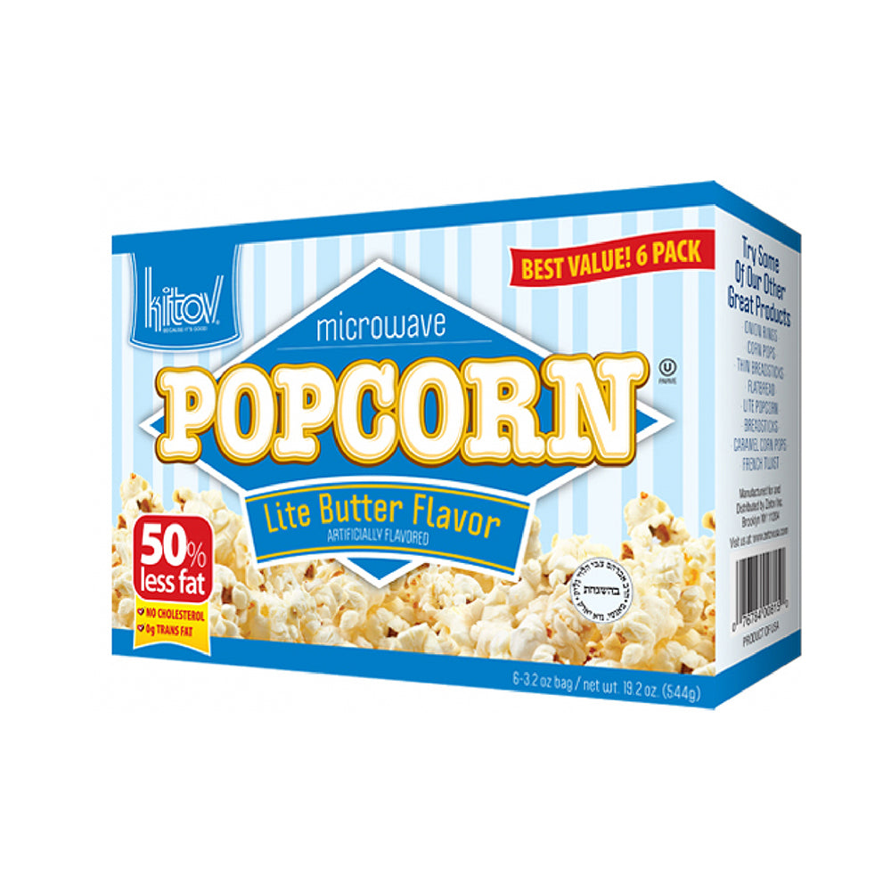 Kitov Microwave Popcorn Lite Butter Flavor 6x3.2
