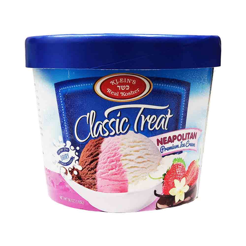 Klein's Classic Treat Neapolitan Ice Cream 56 oz