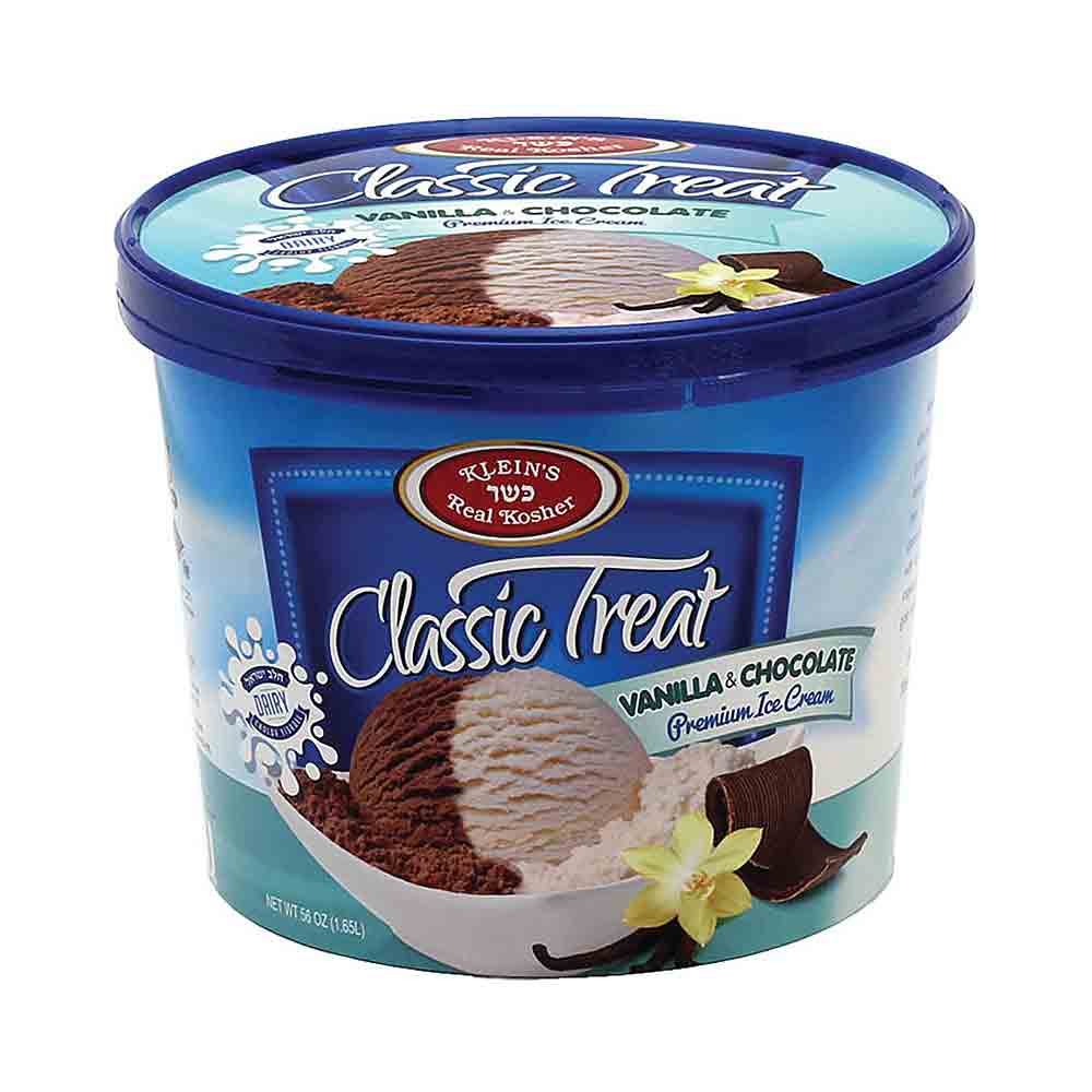 Klein's Ice Cream classic vanilla chocolate 56oz