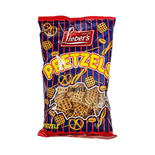 Lieber's Fat Free Pretzels Waffle 12 oz