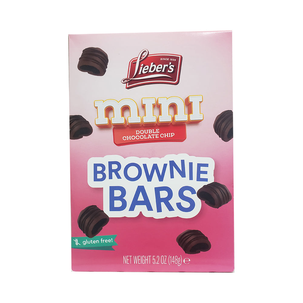 Lieber's Mini Double Chocolate Chip Brownie Bars 5.2 oz