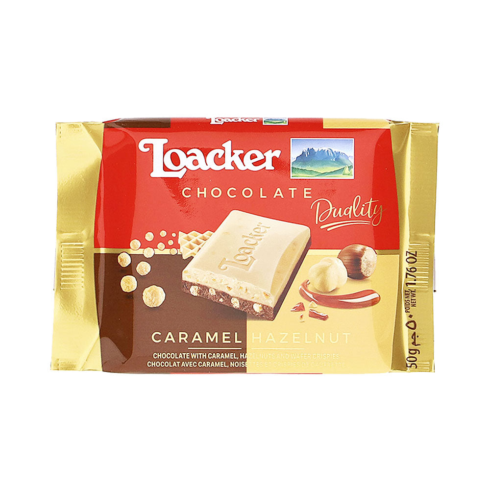 Loacker Chocolate Duality Caramel Hazelnut 1.76 oz
