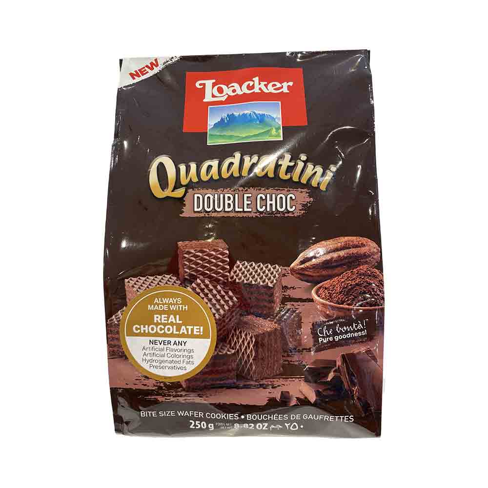 Loacker Quadratini Double Choc 8.82 oz