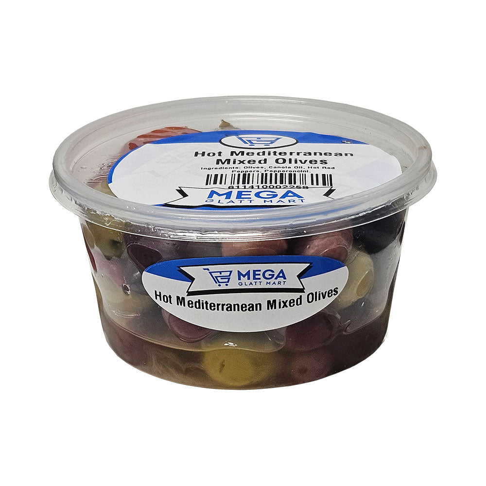 Mega Glatt Mart Hot Mediterranean Mixed Olives