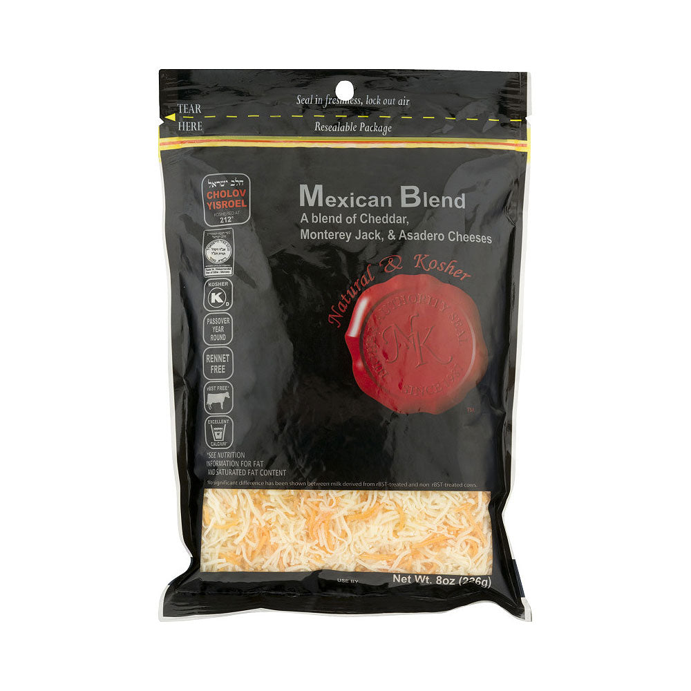 Natural & Kosher Cheese Mexican Blend 8 oz