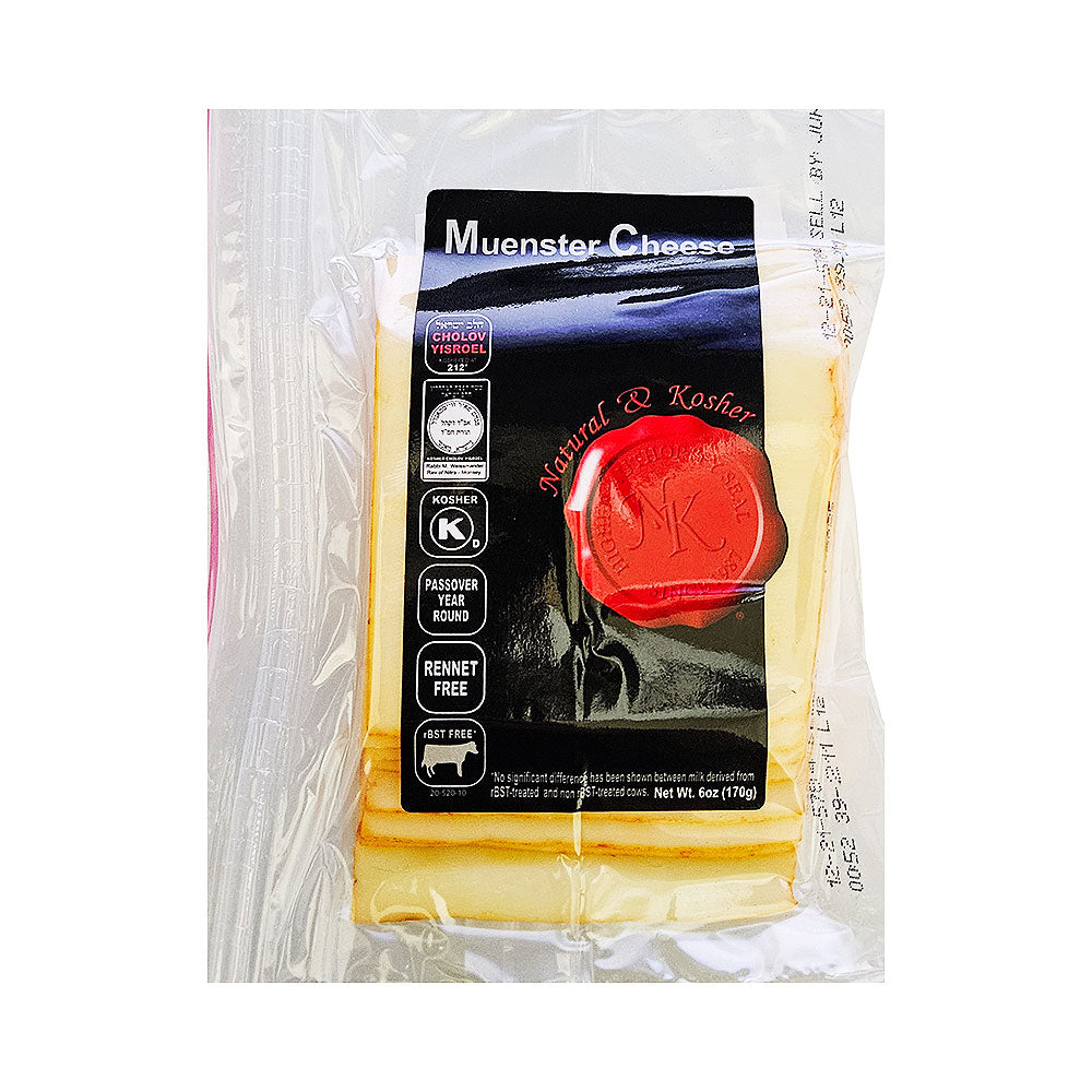 Natural & Kosher Muenster Sliced Cheese 6 oz