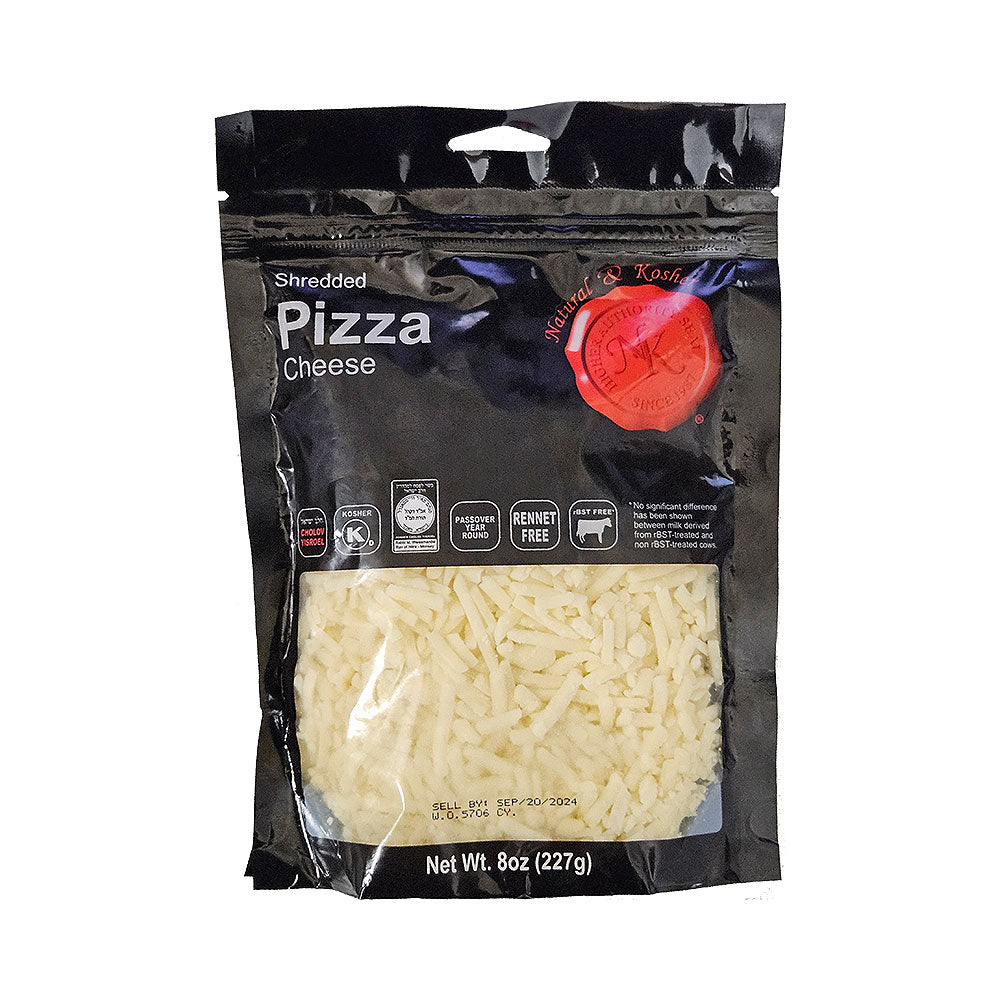 Natural & Kosher Shredded Pizza Cheese 8 oz