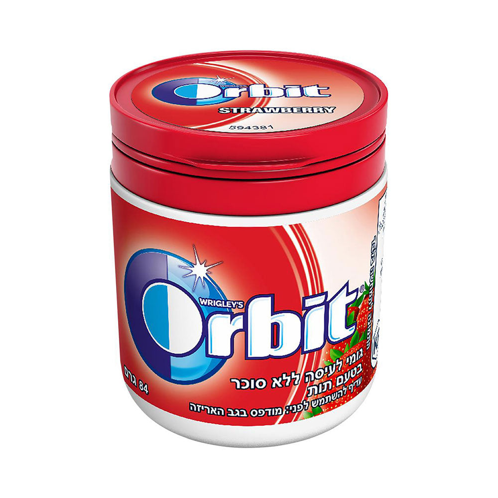 Orbit Strawberry Gum Jar 3 oz