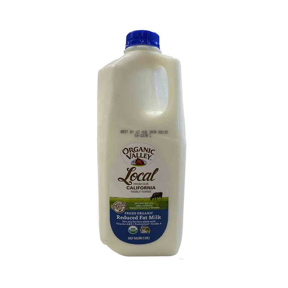 Organic Valley Local Fresh Organic Milk Reduced Fat With Vitamin A,D 0.5 gal
