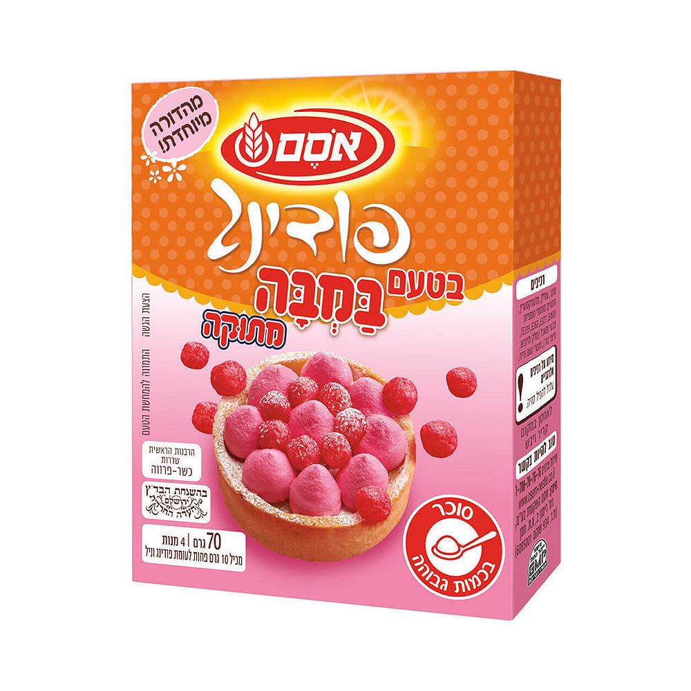 Osem Strawberry Bamba Snack Flavor Instant Pudding Mix 2.47 oz