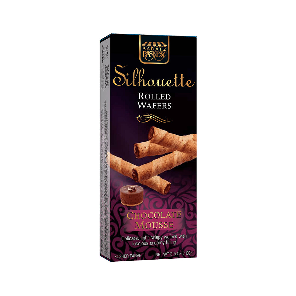 Paskesz Silhouete Rolled Wafers Chocolate Mousse 3.5 oz