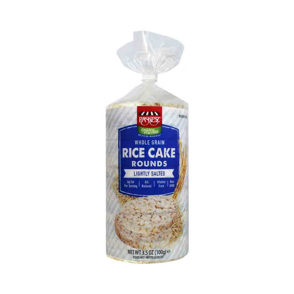 Paskesz Whole Grain Rounds Lightly Salted Rice Cakes 3.5 oz