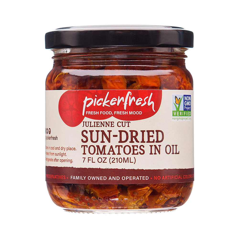 Picker Fresh Julienne Cut Sun Dried Tomatoes in Oil 7 oz