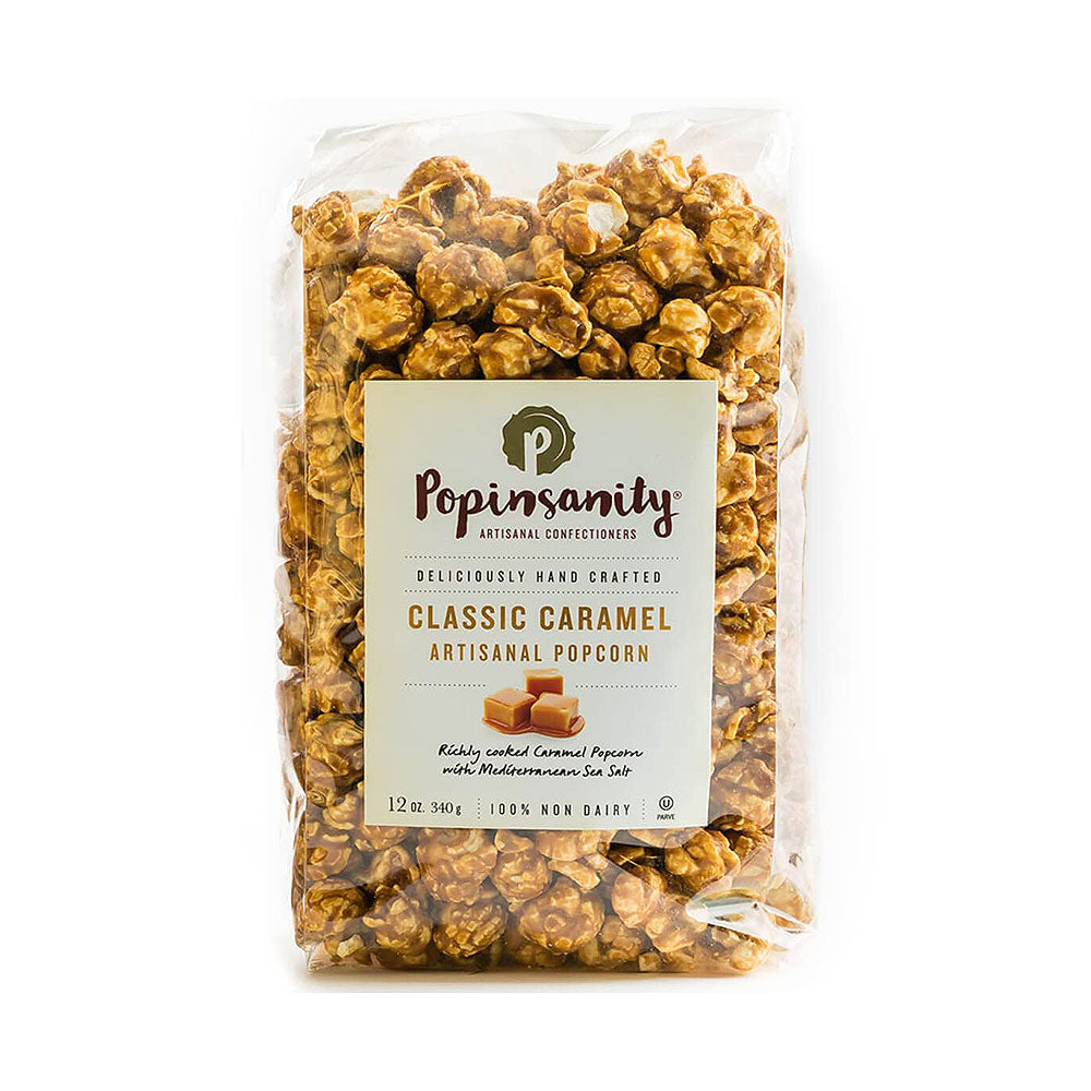 Popinsanity Classic Caramel Artisanal Popcorn 12 oz
