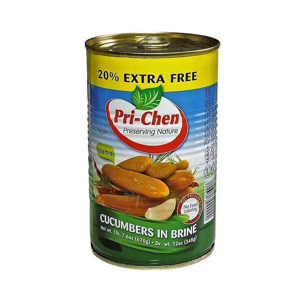 Pri-Chen Cucumbers in brine 7-9 23.6 oz