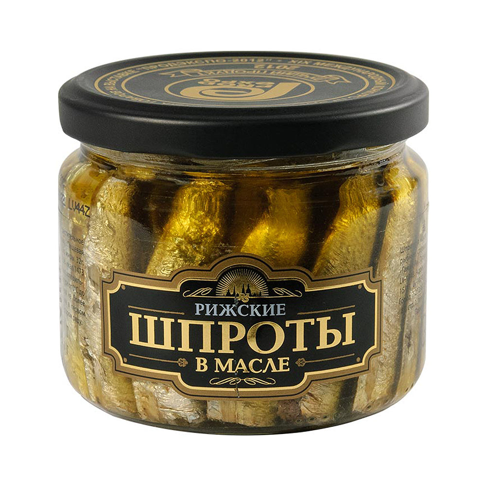 Riga Gold Smoked Sprats in Oil 8.82 oz – MGKGlattKosher