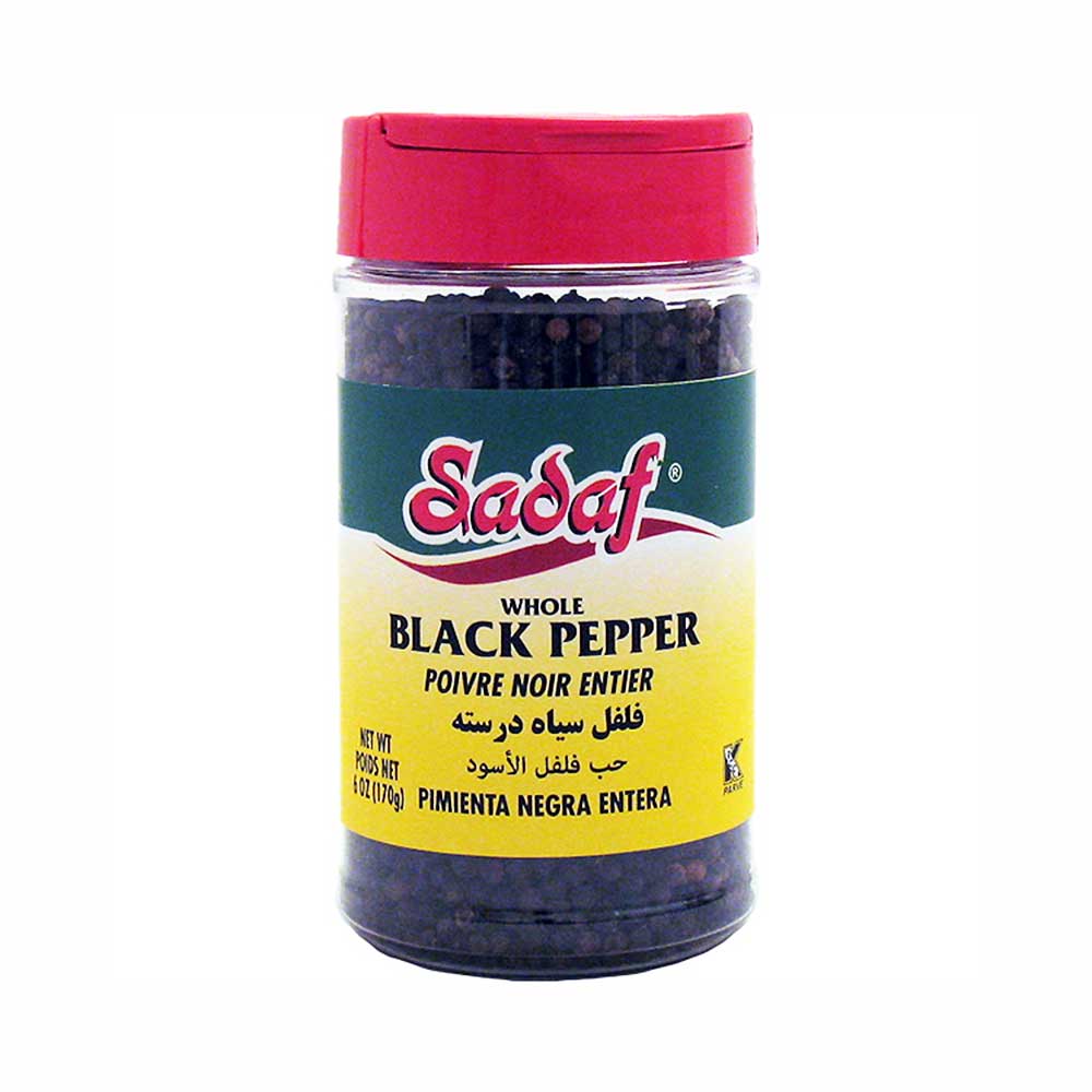Sadaf Whole Black Pepper 6 oz