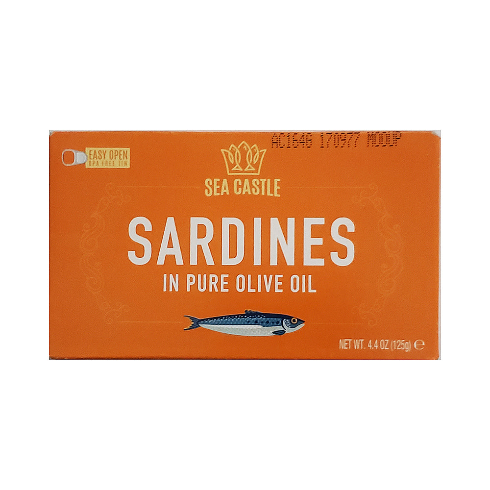 Sea Castle Sardines in Pure Olive Oil 4.4 oz