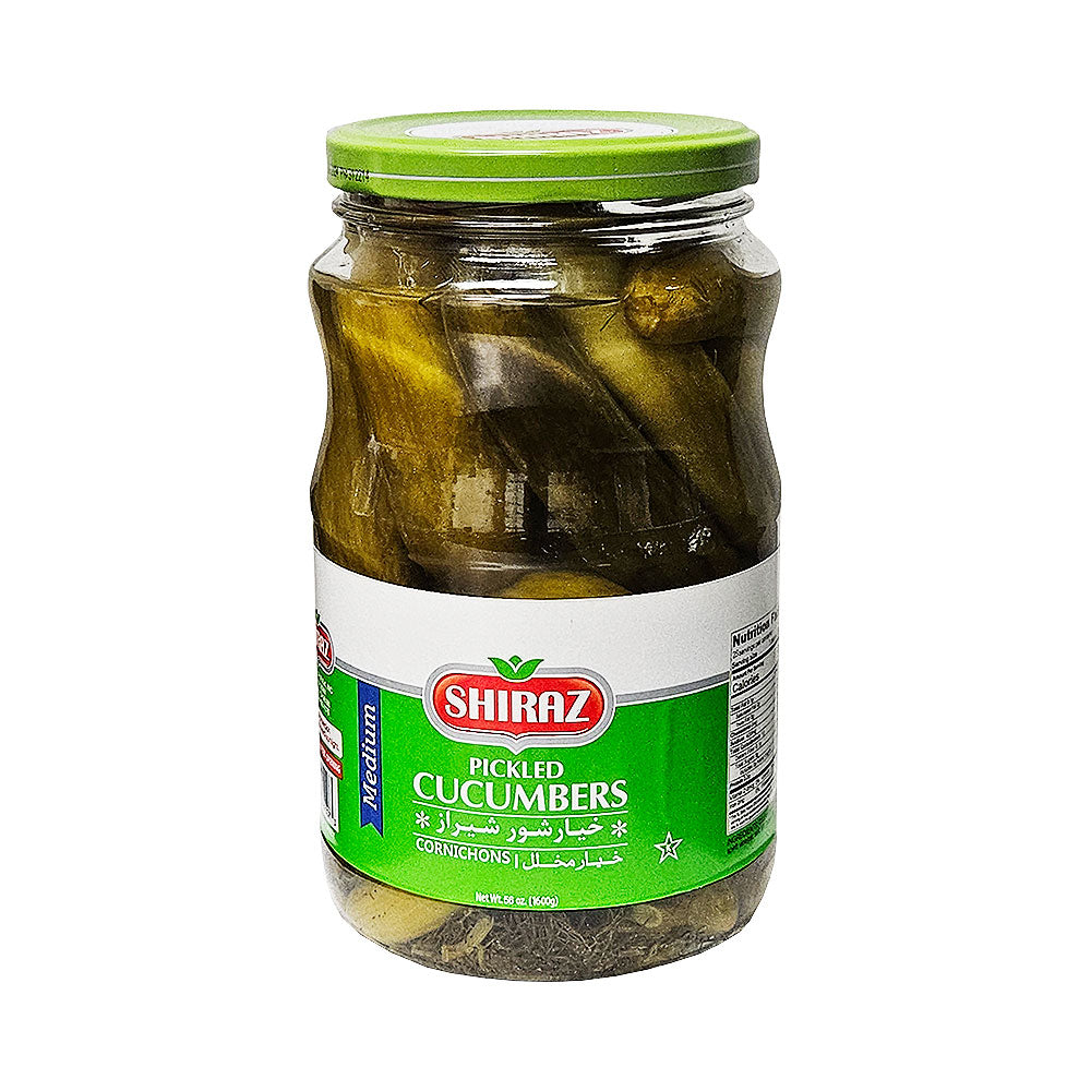 Shiraz Pickled Cucumbers Cornichons Medium 56 oz