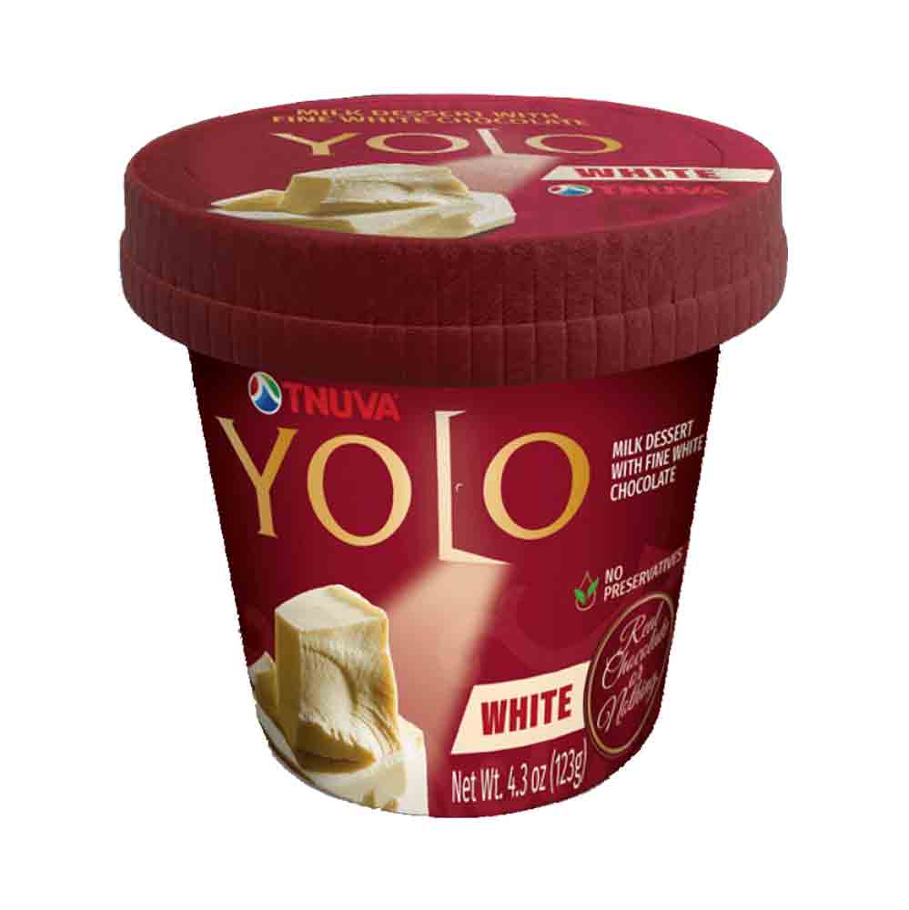 Tnuva Yolo Milk Dessert With White Chocolate 4.3 oz