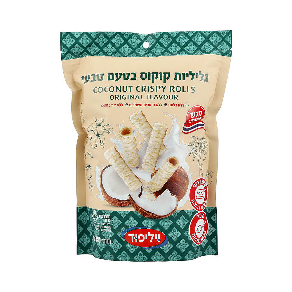 Willi Foods Coconut Crispy Rolls Original Flavour 140gr