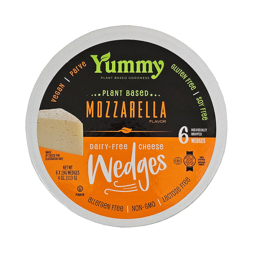 Yummy Plant Based Mozzarella Cheese Wedges 4 oz