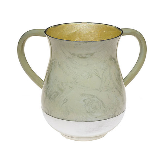 ART Judaica Aluminium Washing Cup 13 cm - Marble texture