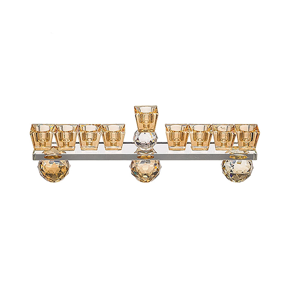 ART Judaica Crystal Elegant Hanukkiah 28 cm